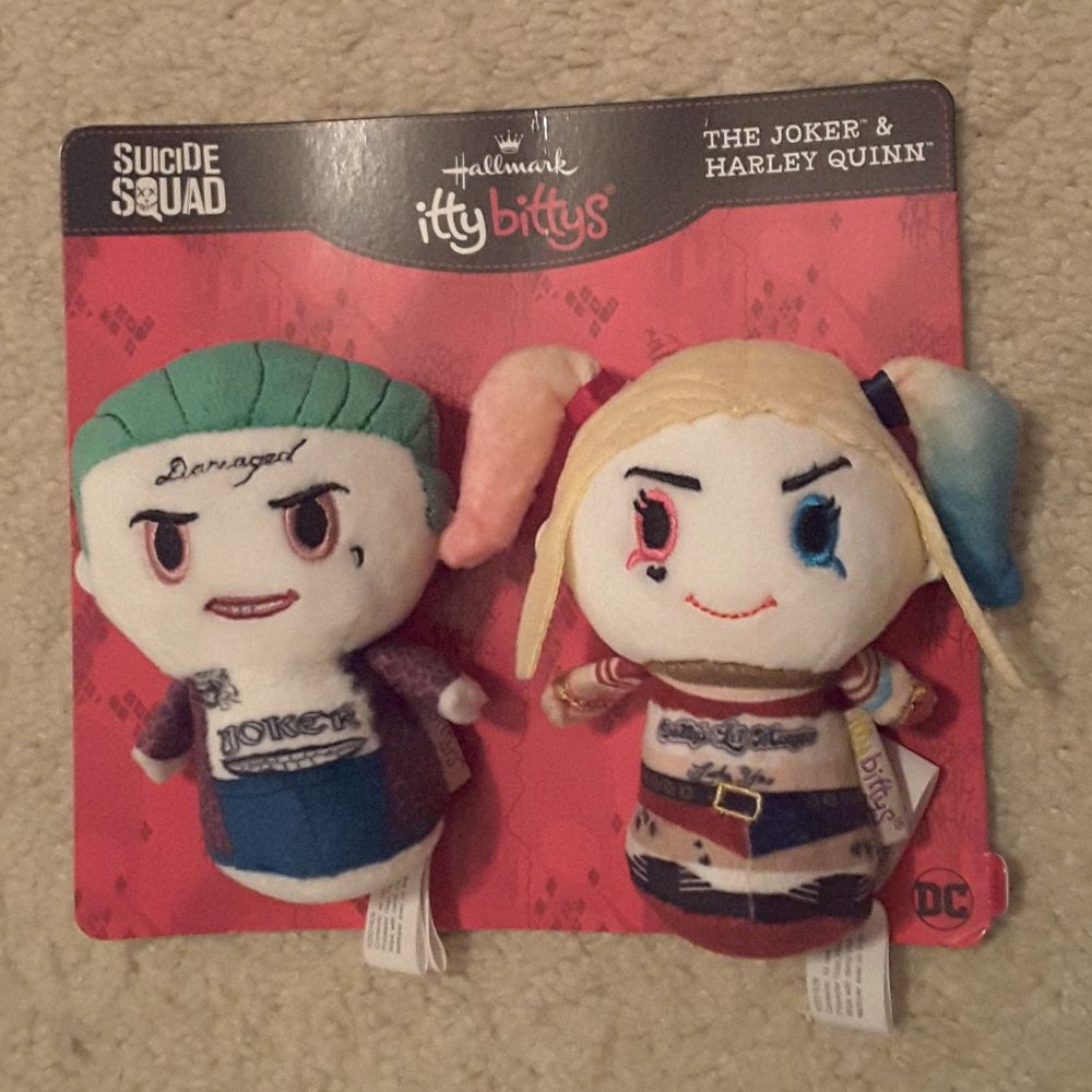 Joker and Harley Quinn Suicide Squad Itty Bitty set *Hallmark Exclusive**Retired